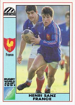 1991 Regina Rugby World Cup #102 Henri Sanz Front